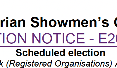 2026 Election – Victorian Showmen’s Guild (E2026/33)